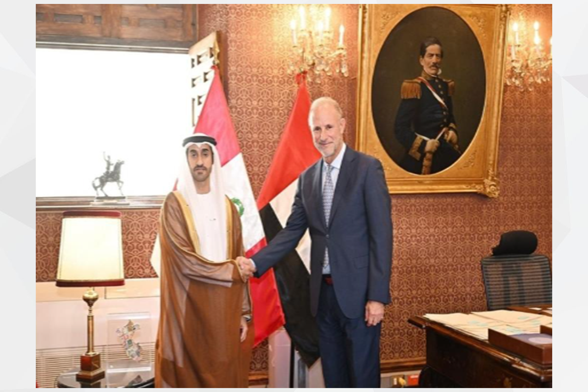 H.E. Mohamed Alshamsi, UAE Ambassador to Peru, held a meeting with H.E. Javier Gonzalez Olaechea, Minister of Foreign Affairs of the Republic of Peru.