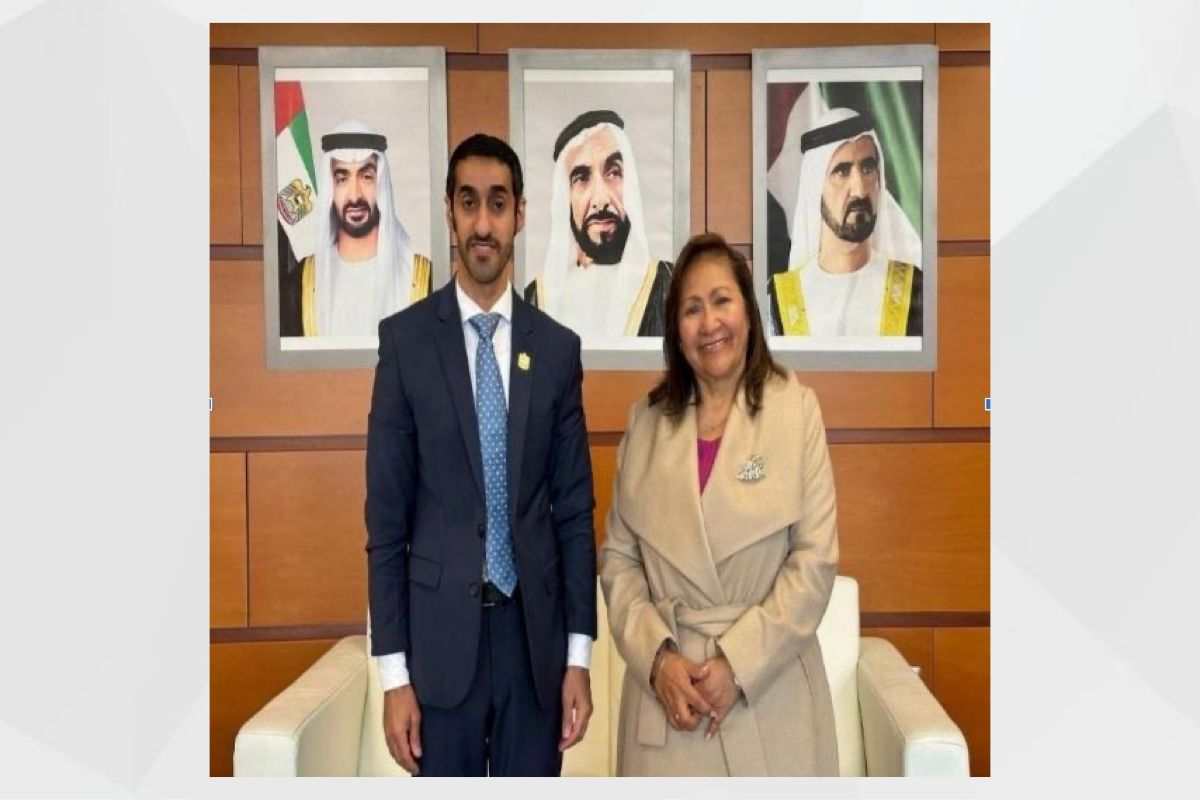 H.E. Mohamed Alshamsi, UAE Ambassador to Peru, held a meeting with H.E. Ana Maria Choquehuanca, Minister of Production of the Republic of Peru.

