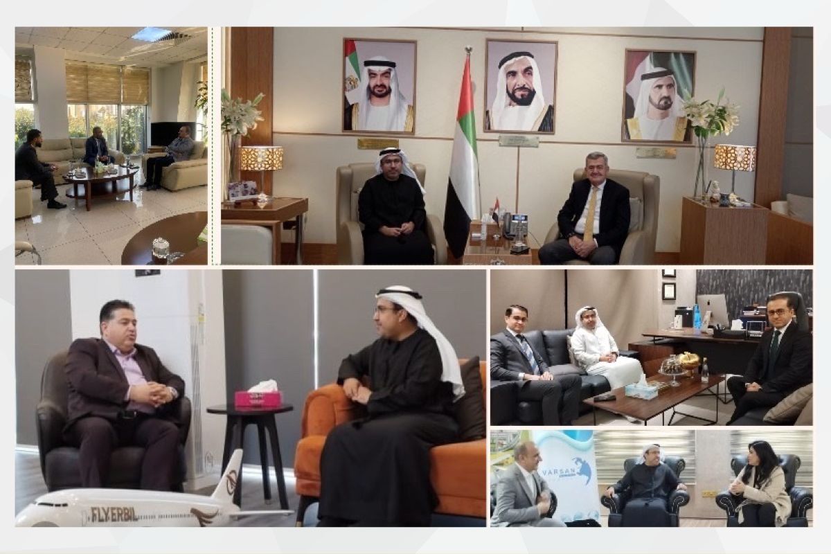 His Excellency Ahmed Al Dhaheri, Consul General of the UAE in the Kurdistan Region of Iraq, met with the heads and officials of a number of companies operating in the investment