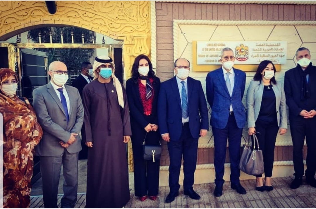 استقبل السيد/ عيسى علي البلوشي القنصلل العام للدولة بمدينة العيون، وفدا برلمانيا يضم أعضاء لجنة الخارجية والدفاع الوطني والشؤون الإسلامية والمغاربة المقيمين بالخارج بمجلس النواب المغربي