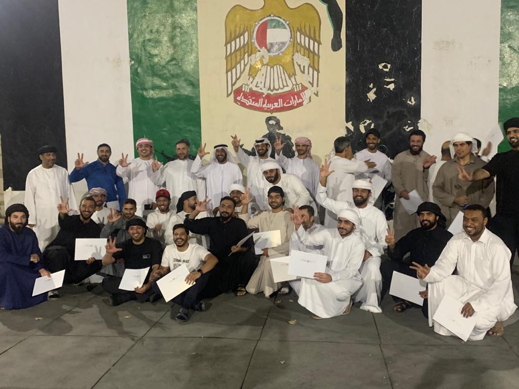 Distribution of appreciation certificates to the embassy security team.