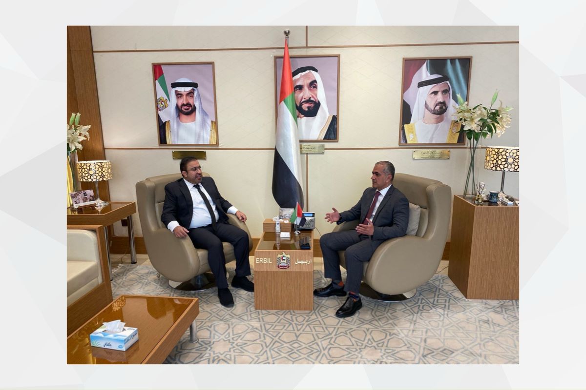 His Excellency Ahmed Al Dhaheri, Consul General of the UAE to the Kurdistan Region of Iraq, met with His Excellency Jaafar Dawoud, Regional Director of the Emirati company Danata
